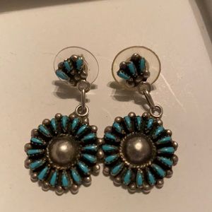 Sterling Silver and Turquoise Earrings